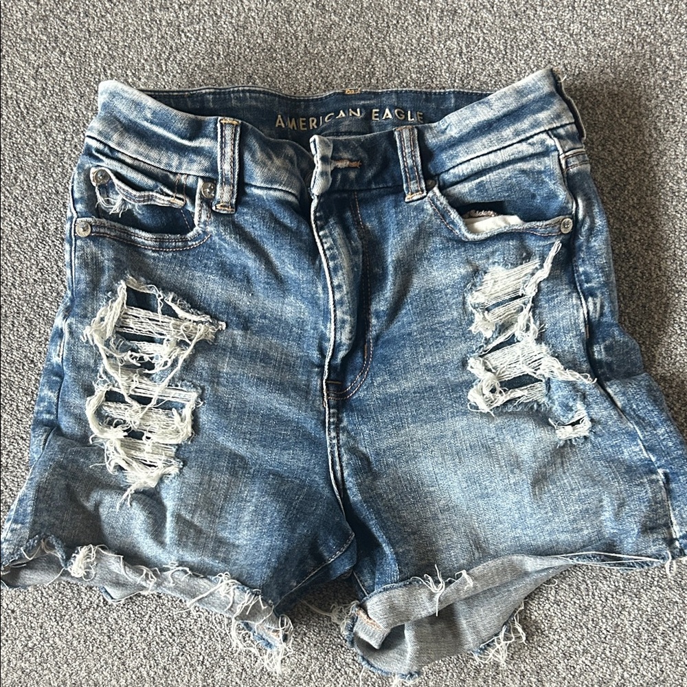 American Eagle Outfitters super high rise next level stretch  jean Shorts